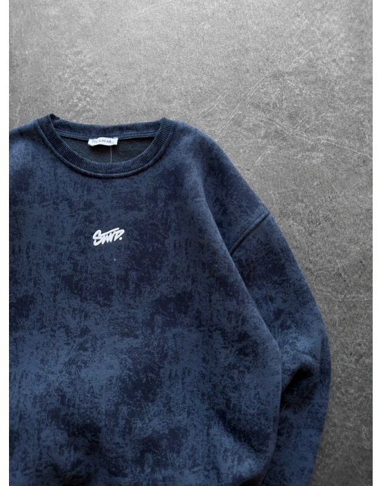 STW YIKAMA 3 İPLİK ŞARDONLU BİSİKLET YAKA SWEAT LACİ