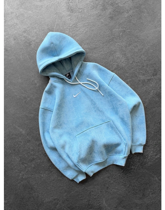 NK YIKAMA 3 İPLİK ŞARDONLU KAPÜŞONLU SWEAT BEBEMAVİ