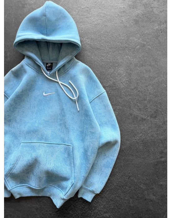 NK YIKAMA 3 İPLİK ŞARDONLU KAPÜŞONLU SWEAT BEBEMAVİ