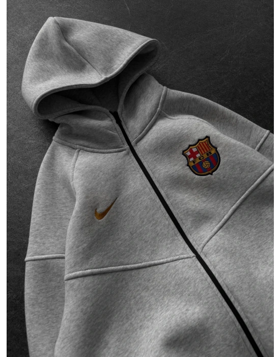 ORTA ŞERİT DETAY BRC OVERSİZE HIRKA BEYAZ