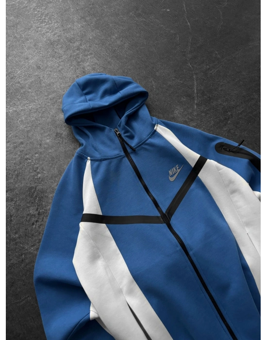 DOUBLEFACE KUMAŞ EFSANE KALIP TECH FLEECE HIRKA MAVİ