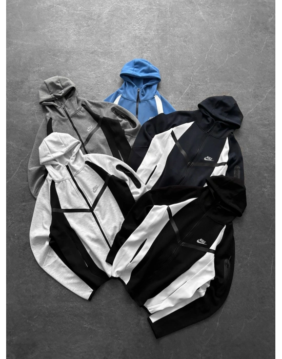 DOUBLEFACE KUMAŞ EFSANE KALIP TECH FLEECE HIRKA MAVİ