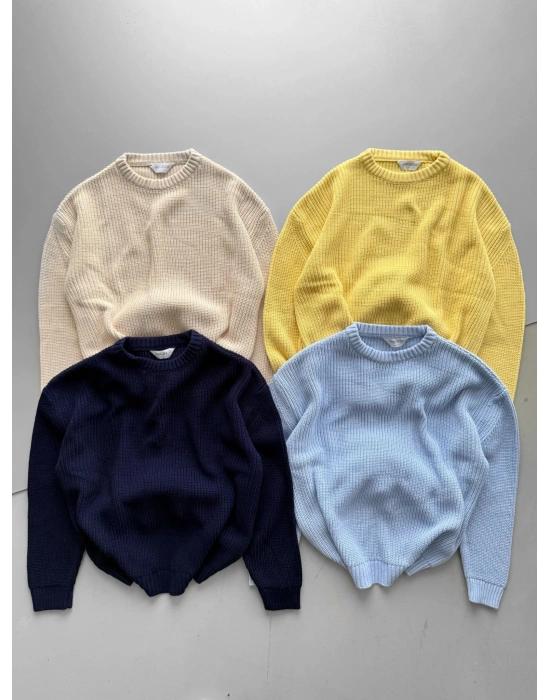 OVERSİZE KALIP TRİKO KAZAK LACİVERT