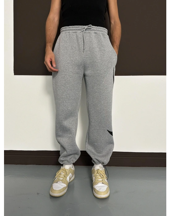 ÖZEL SERİ BÜYÜK NK PAÇA LASTİKLİ EŞOFMAN ALTI GRİ