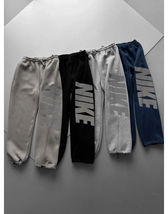 ÖZEL SERİ BÜYÜK NK REFLEKTÖRLÜ PAÇA LASTİKLİ EŞOFMAN ALTI SİYAH