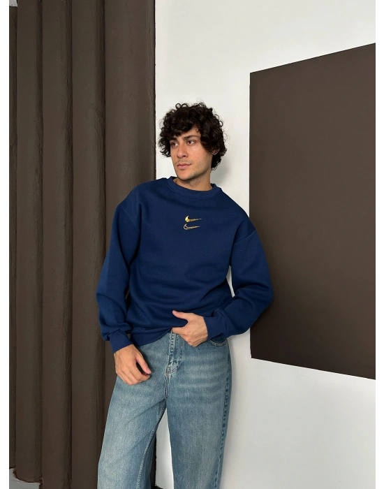 ÖZEL SERİ ÇİFT NK HOLOGRAM BASKI OVERSİZE SWEAT LACİ