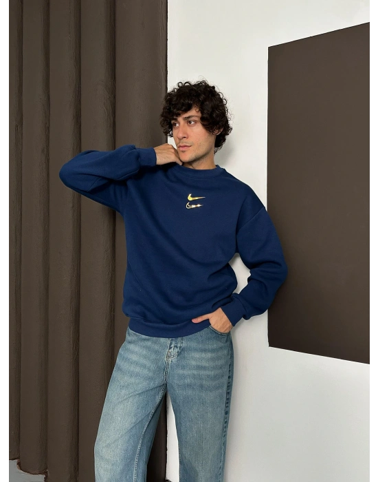 ÖZEL SERİ ÇİFT NK HOLOGRAM BASKI OVERSİZE SWEAT LACİ