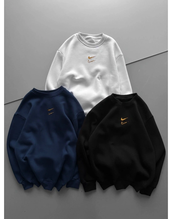 ÖZEL SERİ ÇİFT NK HOLOGRAM BASKI OVERSİZE SWEAT LACİ