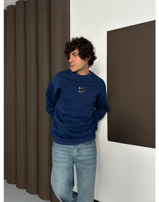 ÖZEL SERİ ÇİFT NK HOLOGRAM BASKI OVERSİZE SWEAT LACİ