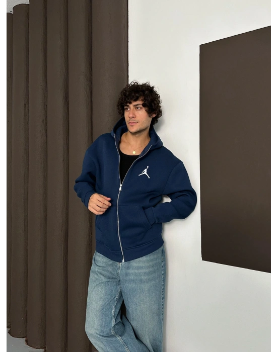 ÖZEL SERİ JORDAN OVERSİZE KAPÜŞONLU HIRKA LACİ