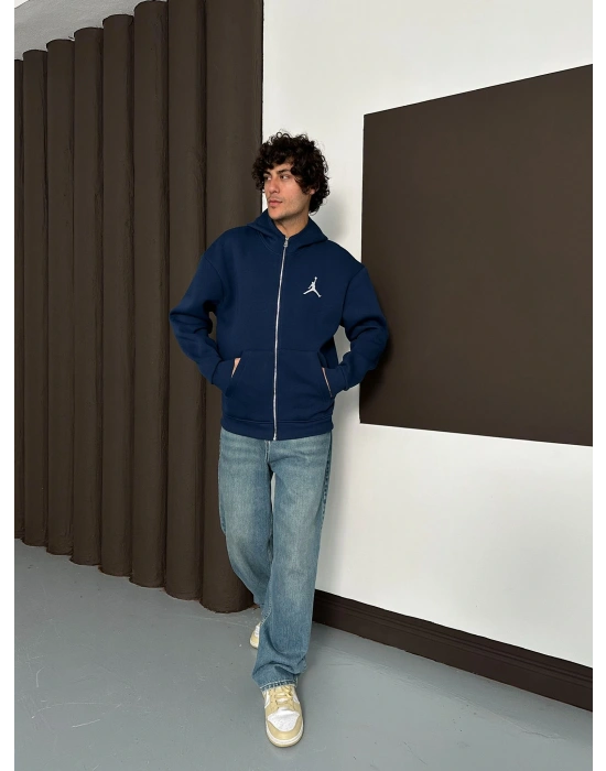 ÖZEL SERİ JORDAN OVERSİZE KAPÜŞONLU HIRKA LACİ