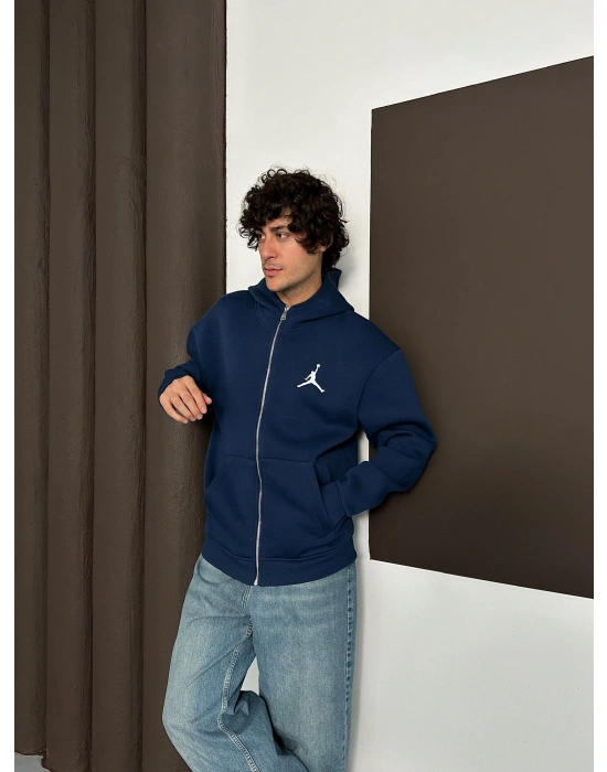 ÖZEL SERİ JORDAN OVERSİZE KAPÜŞONLU HIRKA LACİ