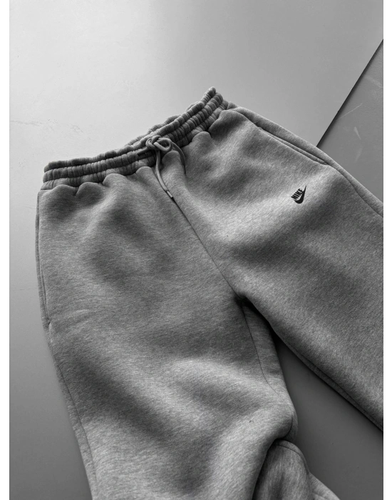 ÖZEL SERİ NK BASKI PAÇA LASTİKLİ EŞOFMAN ALTI GRİ