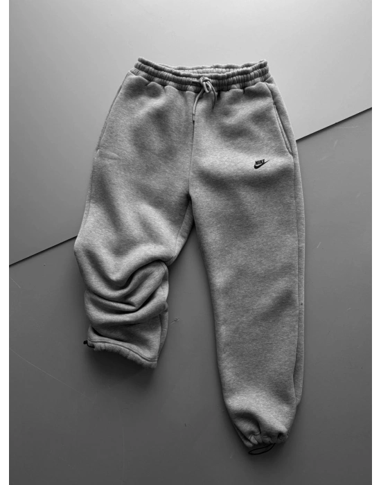 ÖZEL SERİ NK BASKI PAÇA LASTİKLİ EŞOFMAN ALTI GRİ