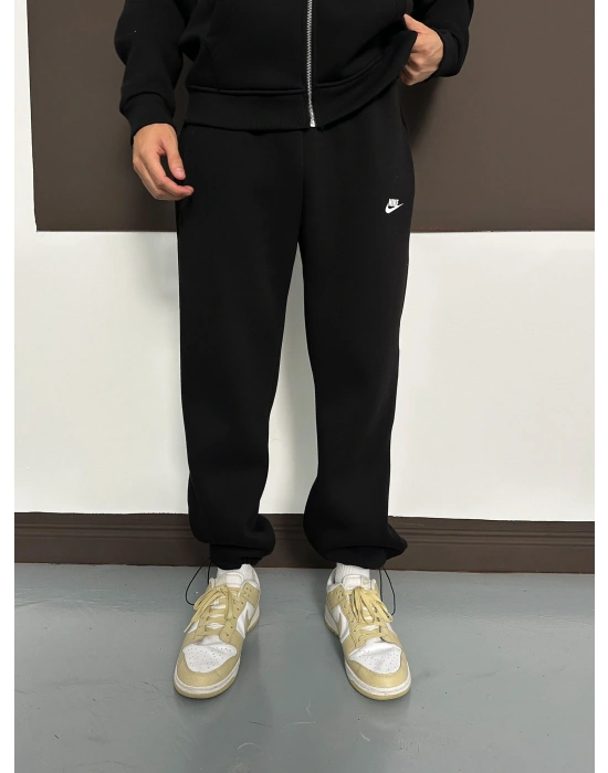 ÖZEL SERİ NK BASKI PAÇA LASTİKLİ EŞOFMAN ALTI SİYAH