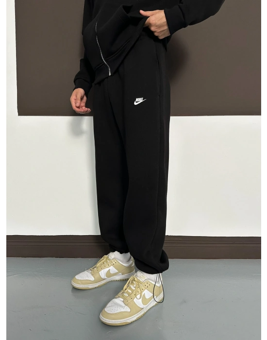 ÖZEL SERİ NK BASKI PAÇA LASTİKLİ EŞOFMAN ALTI SİYAH