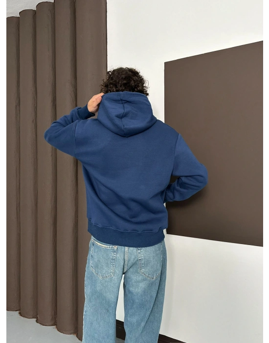 ÖZEL SERİ NK HOLOGRAM BASKI OVERSİZE KAPÜŞONLU SWEAT LACİ