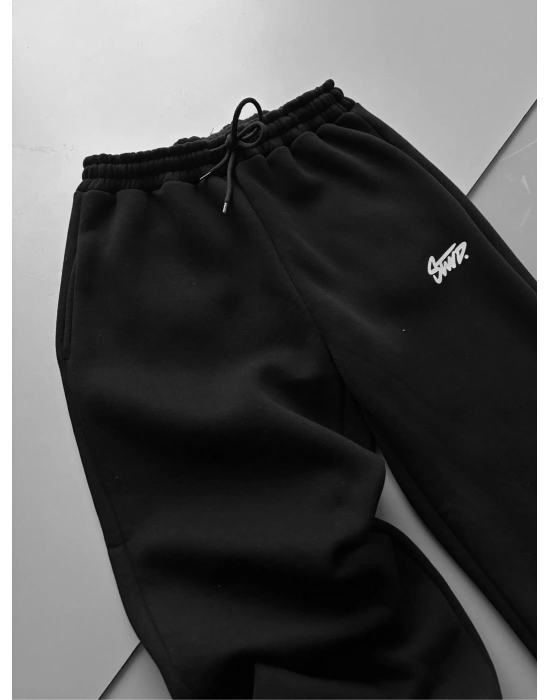 ÖZEL SERİ STW BASKI DETAY OVERSİZE EŞOFMAN TAKIMI SİYAH