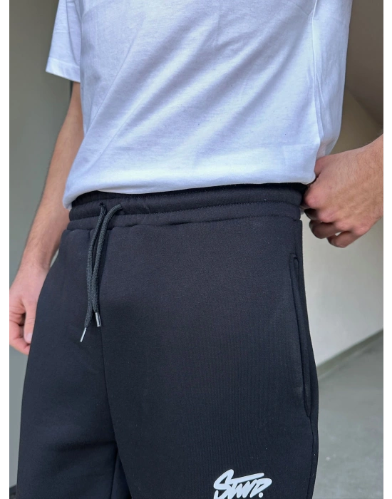 ÖZEL SERİ STW PAÇA AYARLANABİLİR BAGGY EŞOFMAN ALTI SİYAH