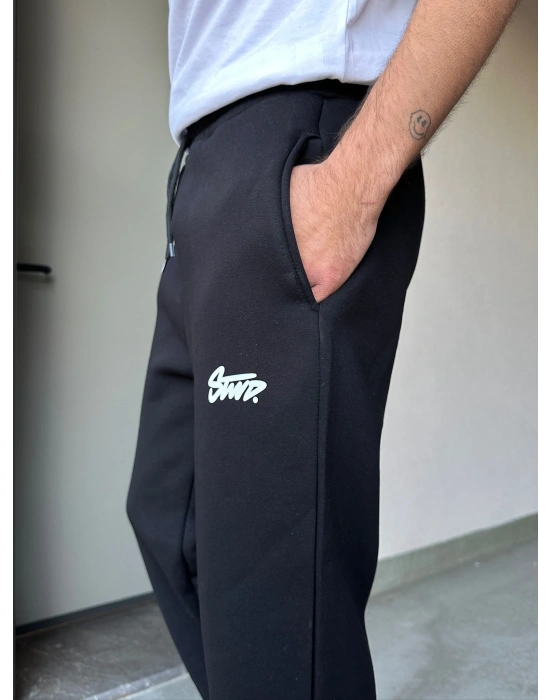 ÖZEL SERİ STW PAÇA AYARLANABİLİR BAGGY EŞOFMAN ALTI SİYAH