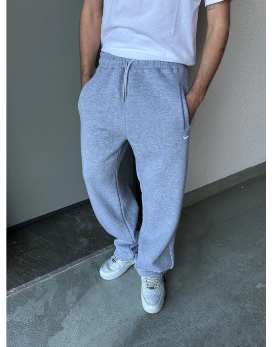 ÖZEL SERİ YAN BİYE NK PAÇA AYARLANABİLİR BAGGY EŞOFMAN ALTI GRİ