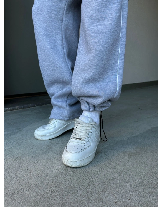 ÖZEL SERİ YAN BİYE NK PAÇA AYARLANABİLİR BAGGY EŞOFMAN ALTI GRİ