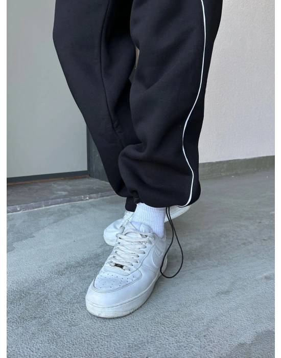 ÖZEL SERİ YAN BİYE NK PAÇA AYARLANABİLİR BAGGY EŞOFMAN ALTI SİYAH