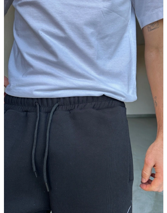 ÖZEL SERİ YAN BİYE NK PAÇA AYARLANABİLİR BAGGY EŞOFMAN ALTI SİYAH