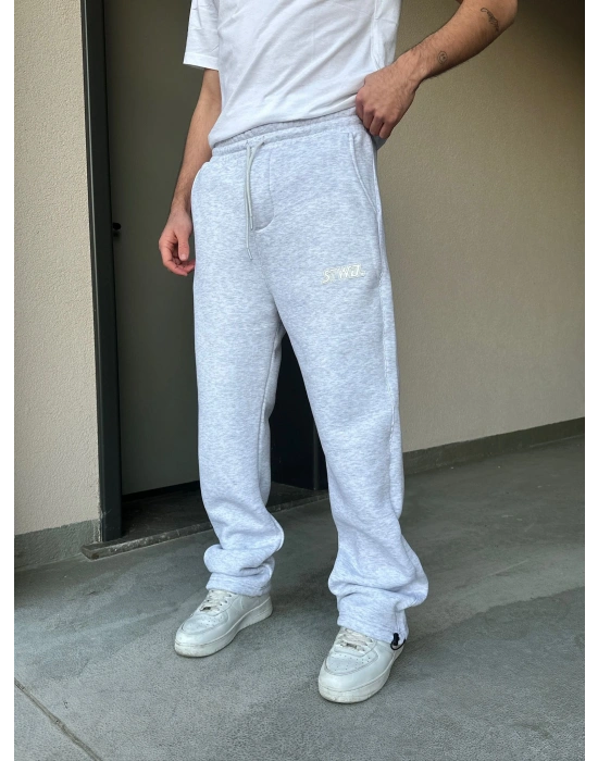 ÖZEL SERİ YAN BİYE PAÇA AYARLANABİLİR BAGGY EŞOFMAN ALTI GRİ