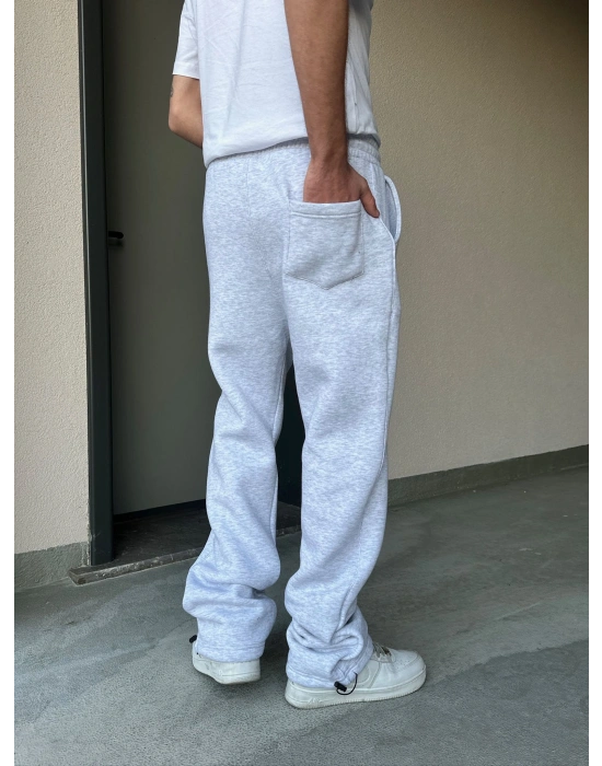 ÖZEL SERİ YAN BİYE PAÇA AYARLANABİLİR BAGGY EŞOFMAN ALTI GRİ