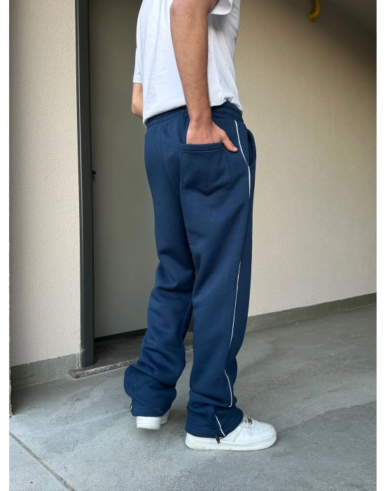 ÖZEL SERİ YAN BİYE PAÇA AYARLANABİLİR BAGGY EŞOFMAN ALTI LACİVERT