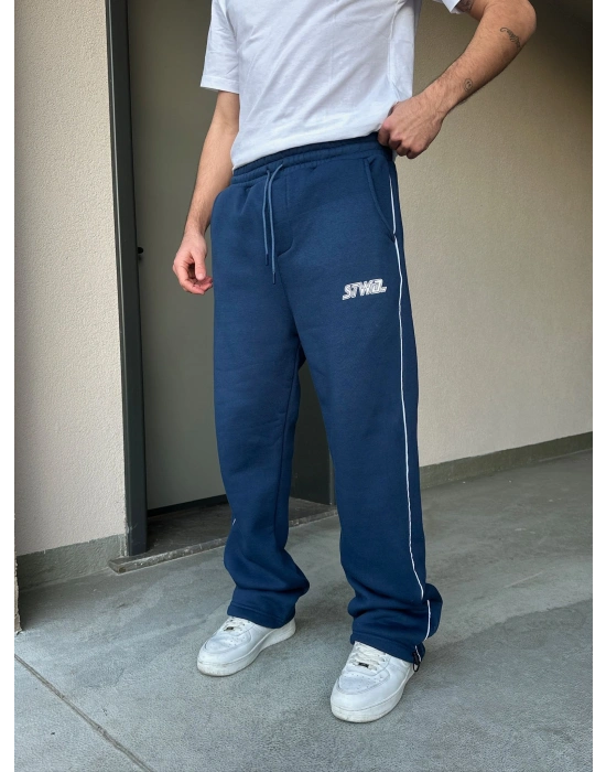 ÖZEL SERİ YAN BİYE PAÇA AYARLANABİLİR BAGGY EŞOFMAN ALTI LACİVERT