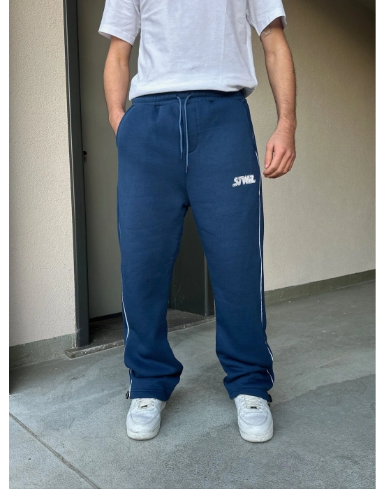 ÖZEL SERİ YAN BİYE PAÇA AYARLANABİLİR BAGGY EŞOFMAN ALTI LACİVERT