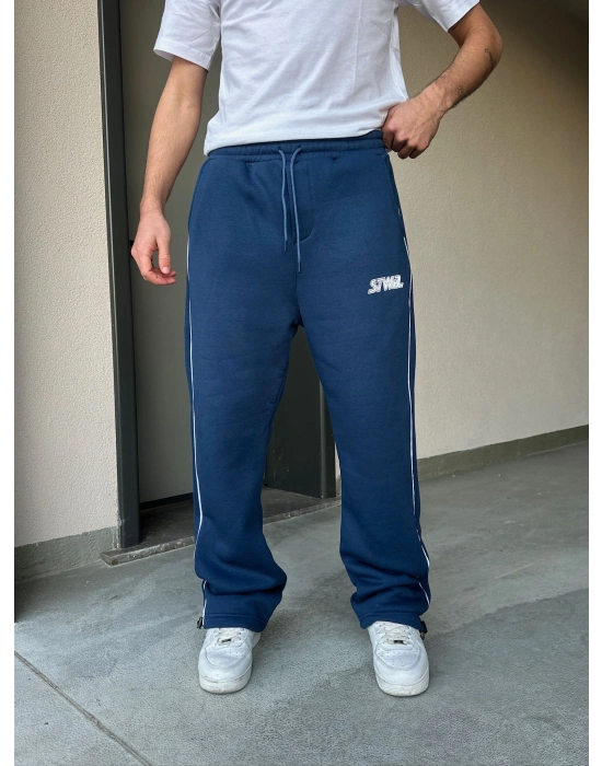 ÖZEL SERİ YAN BİYE PAÇA AYARLANABİLİR BAGGY EŞOFMAN ALTI LACİVERT