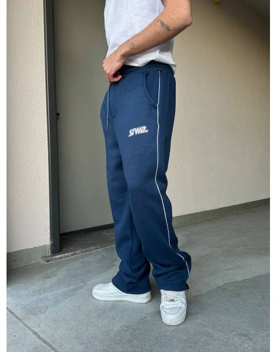 ÖZEL SERİ YAN BİYE PAÇA AYARLANABİLİR BAGGY EŞOFMAN ALTI LACİVERT