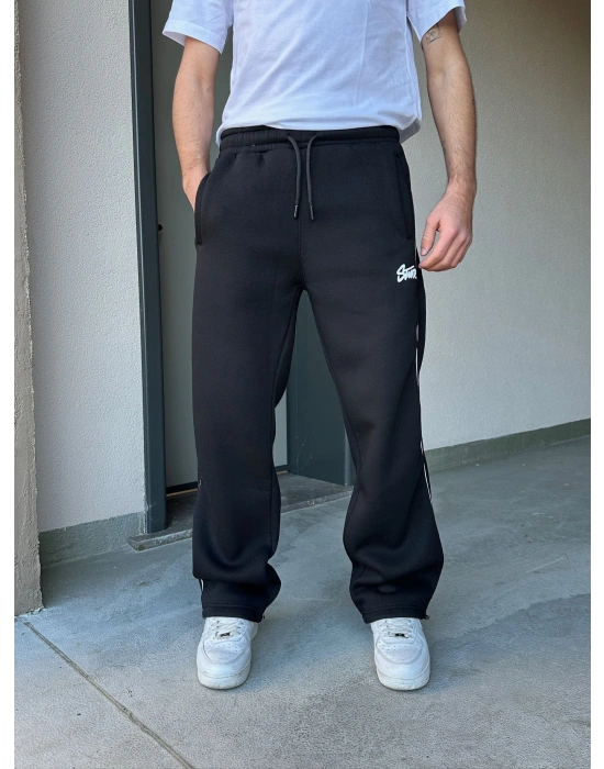 ÖZEL SERİ YAN BİYE STW PAÇA AYARLANABİLİR BAGGY EŞOFMAN ALTI SİYAH