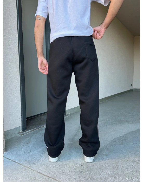 ÖZEL SERİ YAN BİYE STW PAÇA AYARLANABİLİR BAGGY EŞOFMAN ALTI SİYAH