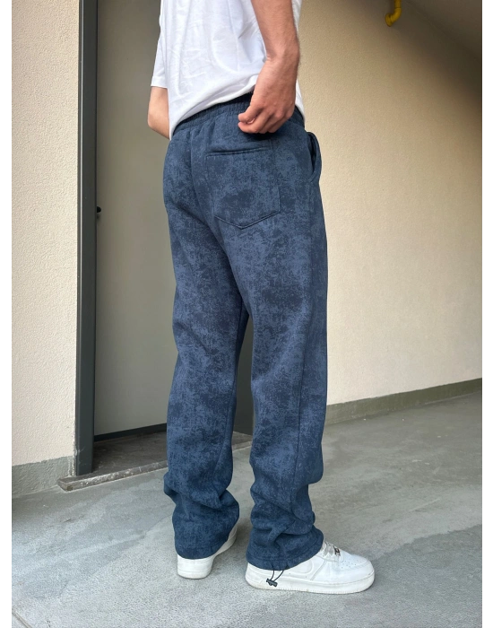 ÖZEL SERİ YIKAMALI KÜÇÜK BASKI PAÇA AYARLANABİLİR BAGGY EŞOFMAN ALTI LACİ