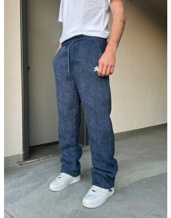 ÖZEL SERİ YIKAMALI KÜÇÜK BASKI PAÇA AYARLANABİLİR BAGGY EŞOFMAN ALTI LACİ