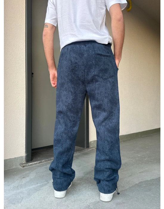 ÖZEL SERİ YIKAMALI KÜÇÜK BASKI PAÇA AYARLANABİLİR BAGGY EŞOFMAN ALTI LACİ