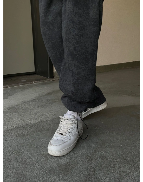 ÖZEL SERİ YIKAMALI PAÇA AYARLANABİLİR BAGGY EŞOFMAN ALTI FÜME