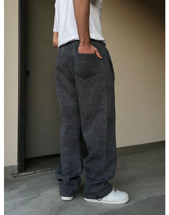 ÖZEL SERİ YIKAMALI PAÇA AYARLANABİLİR BAGGY EŞOFMAN ALTI FÜME