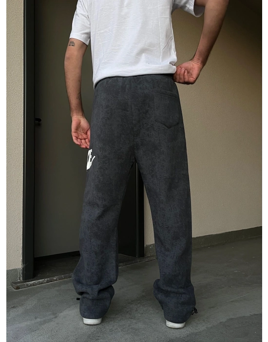 ÖZEL SERİ YIKAMALI PAÇA AYARLANABİLİR BAGGY EŞOFMAN ALTI FÜME