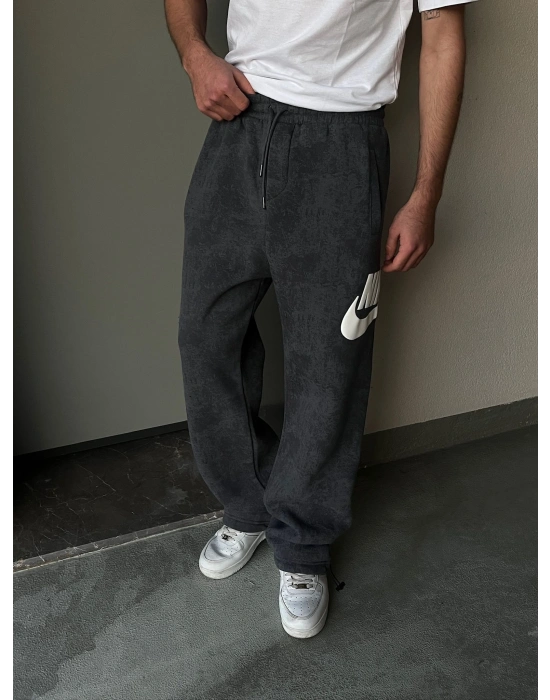 ÖZEL SERİ YIKAMALI PAÇA AYARLANABİLİR BAGGY EŞOFMAN ALTI FÜME