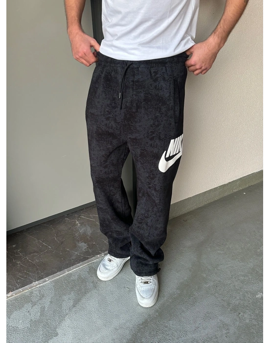 ÖZEL SERİ YIKAMALI PAÇA AYARLANABİLİR BAGGY EŞOFMAN ALTI SİYAH