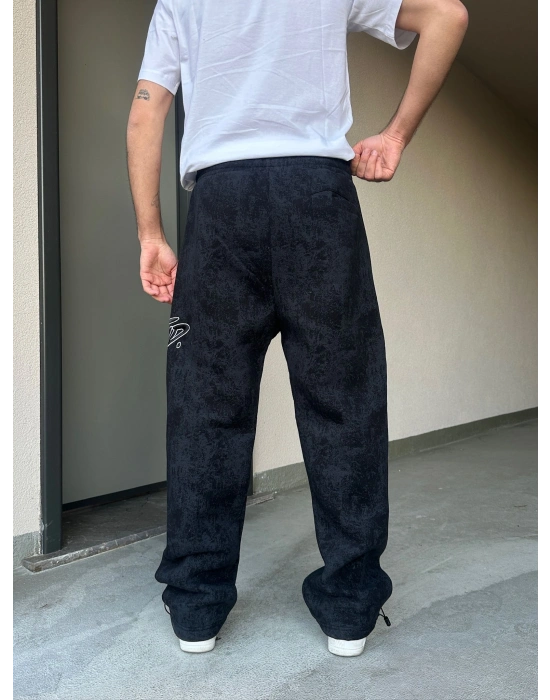 ÖZEL SERİ YIKAMALI STW PAÇA AYARLANABİLİR BAGGY EŞOFMAN ALTI SİYAH