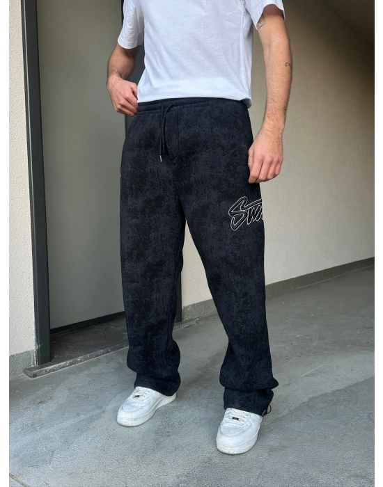 ÖZEL SERİ YIKAMALI STW PAÇA AYARLANABİLİR BAGGY EŞOFMAN ALTI SİYAH