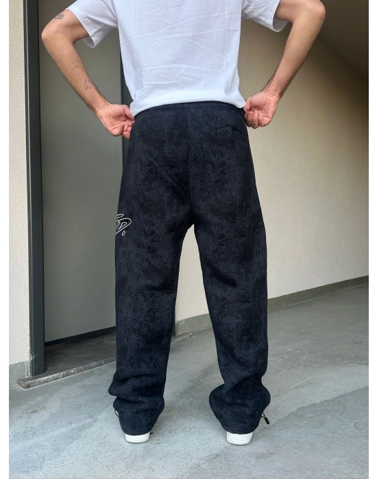 ÖZEL SERİ YIKAMALI STW PAÇA AYARLANABİLİR BAGGY EŞOFMAN ALTI SİYAH