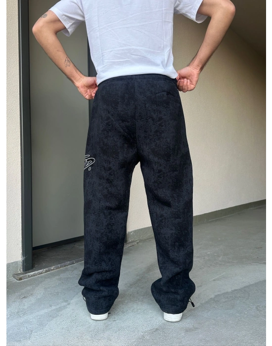 ÖZEL SERİ YIKAMALI STW PAÇA AYARLANABİLİR BAGGY EŞOFMAN ALTI SİYAH