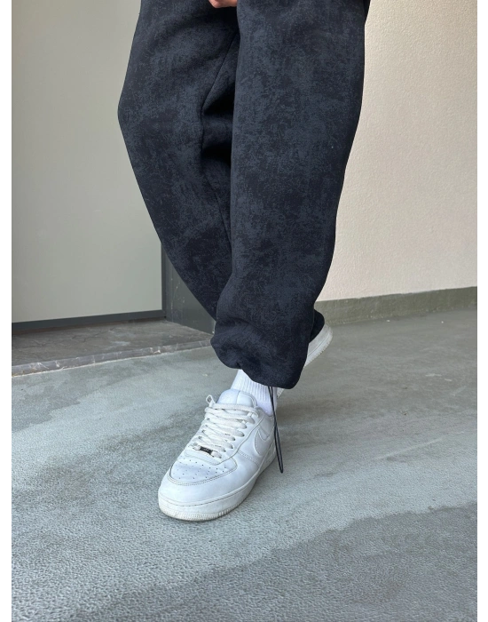 ÖZEL SERİ YIKAMALI STW PAÇA AYARLANABİLİR BAGGY EŞOFMAN ALTI SİYAH